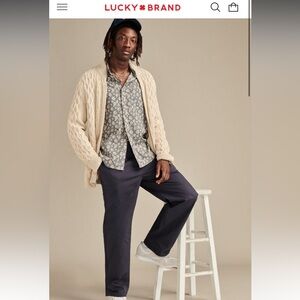 NWT Lucky Brand Men's Dark Blue Chinos